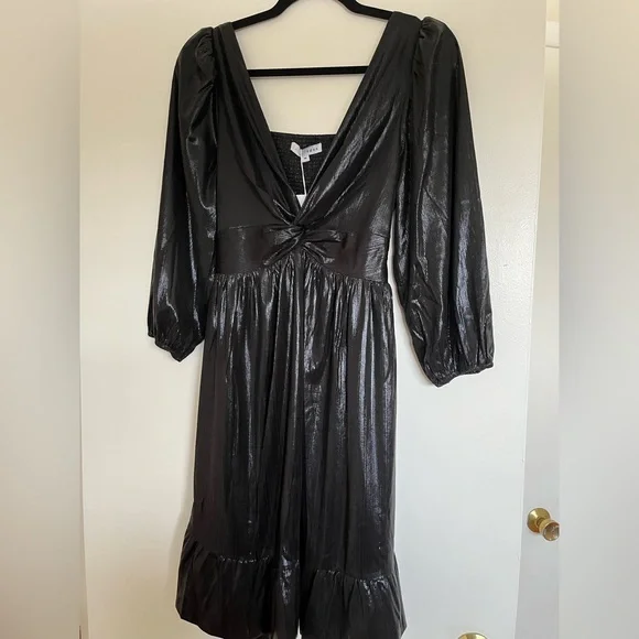 Baltic Born Black Shimmer Dress - Picture 3 of 6